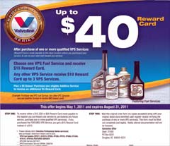 valvoline-rewards-card-40-dollars